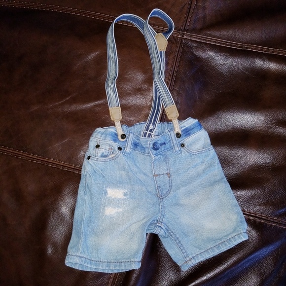 baby boy distressed shorts